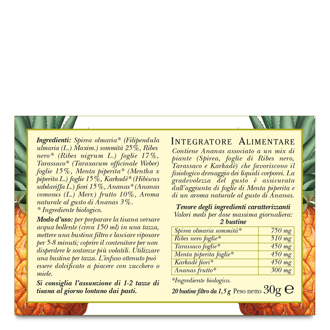 L'erbolario Tisana biologica Ananas Cell 50% di sconto per tempo limitato