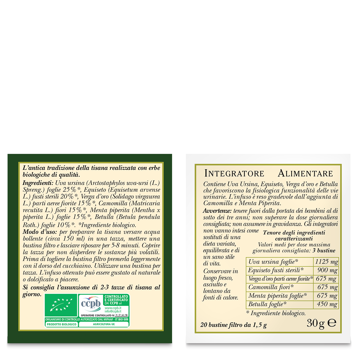 L'erbolario Tisana Biologica Cistattiva Consegna Veloce