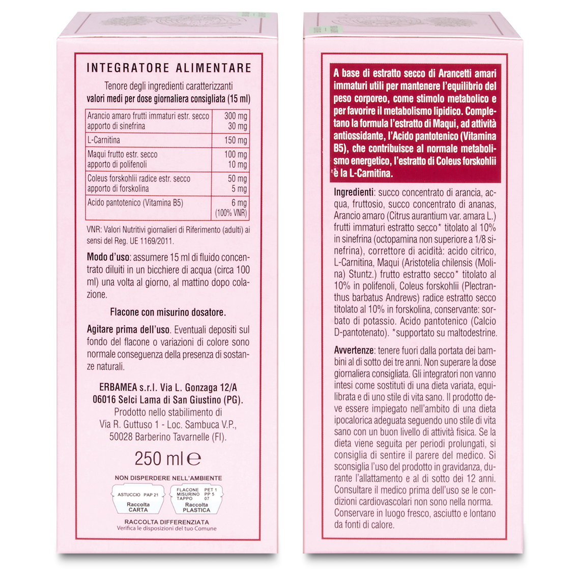 L'erbolario Fluido concentrato Erbaforma Linea Attiva Convenienza