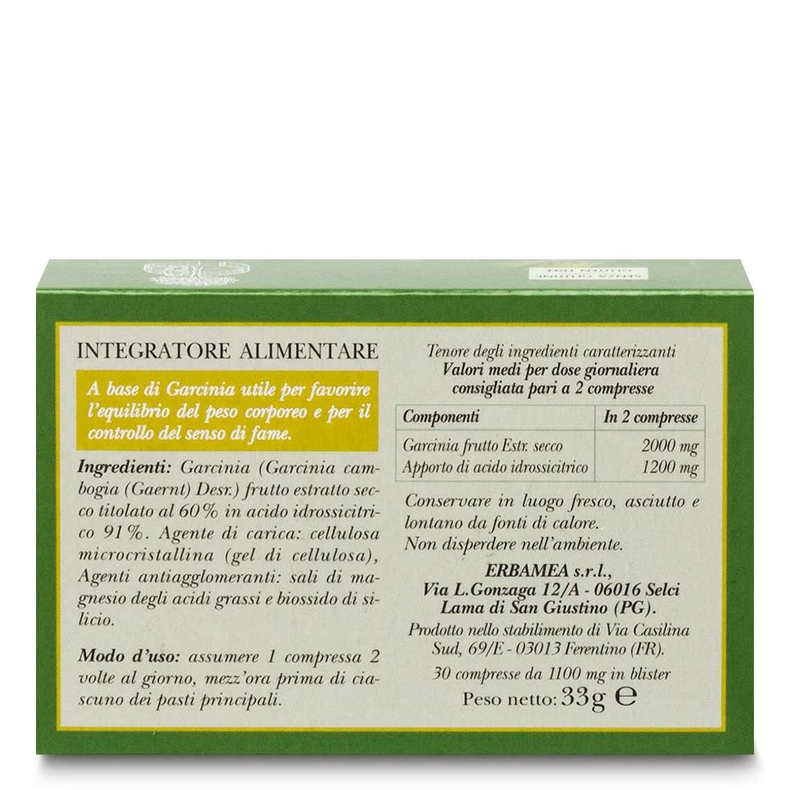 L'erbolario Integratore Garcinia Forte Offerta