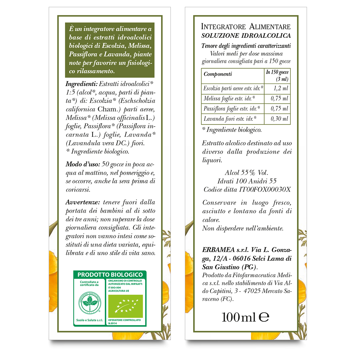 L'erbolario Gocce Biologiche Sedanerv Black Friday