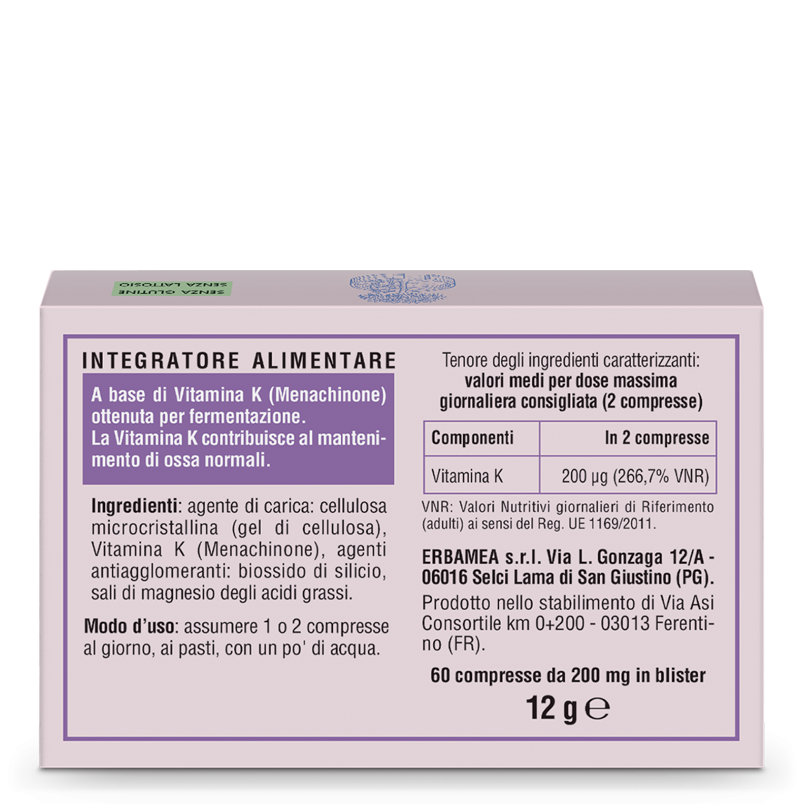 L'erbolario Integratore Vitamina K2 In vendita