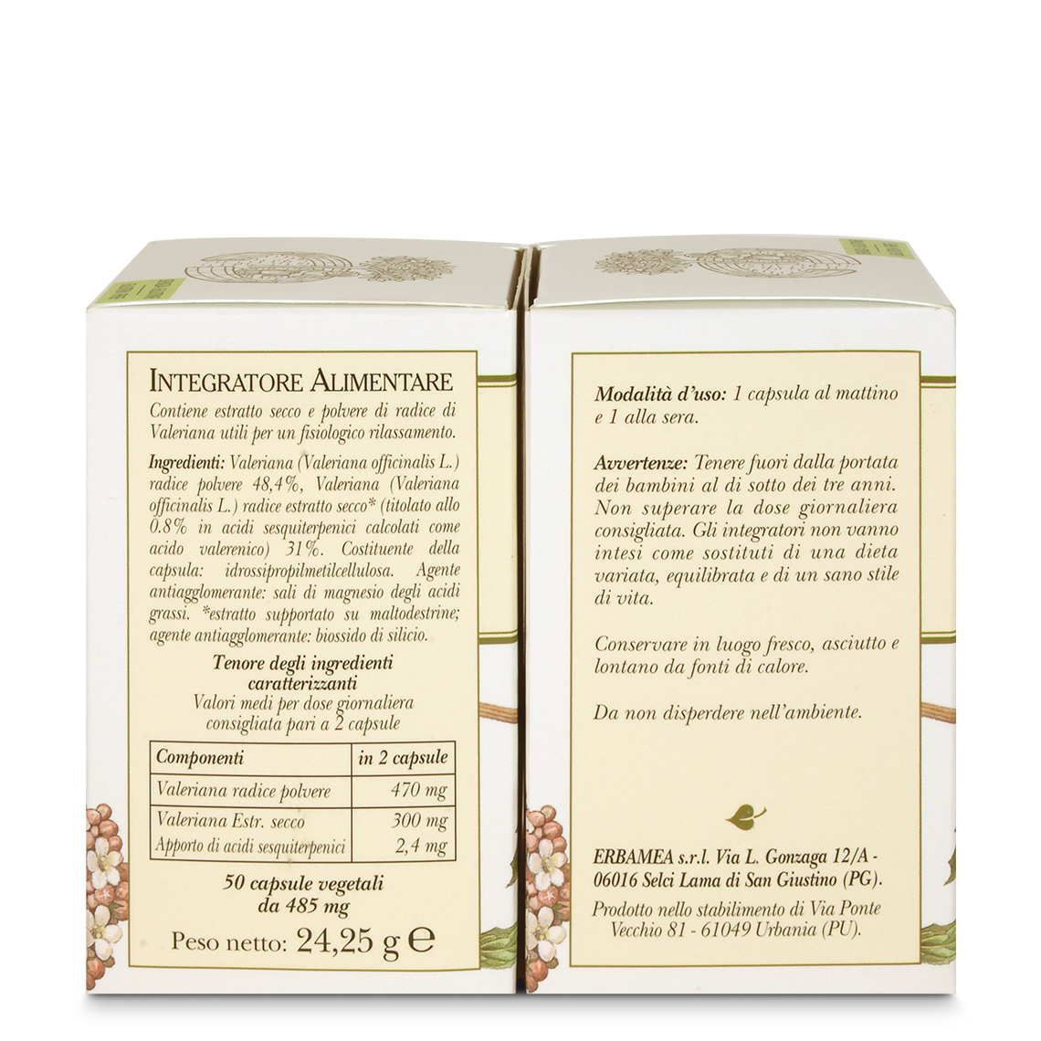 L'erbolario Integratore Valeriana Qualità