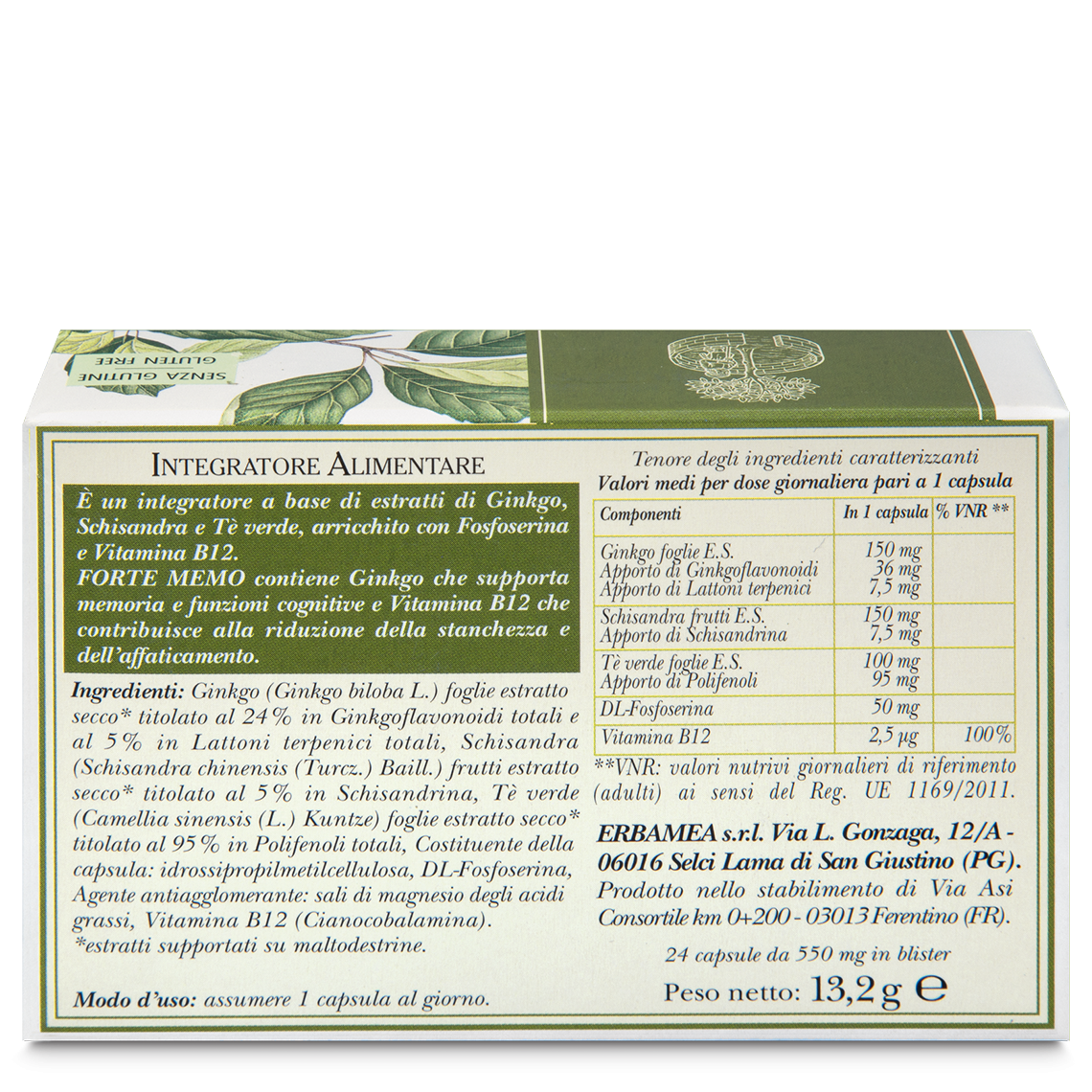 L'erbolario Integratore Forte Memo Soddisfazione Garantita