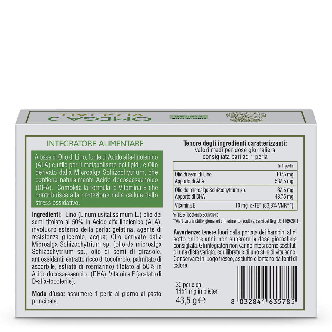 L'erbolario Integratore Omega 3 Vegetale Consegna Veloce