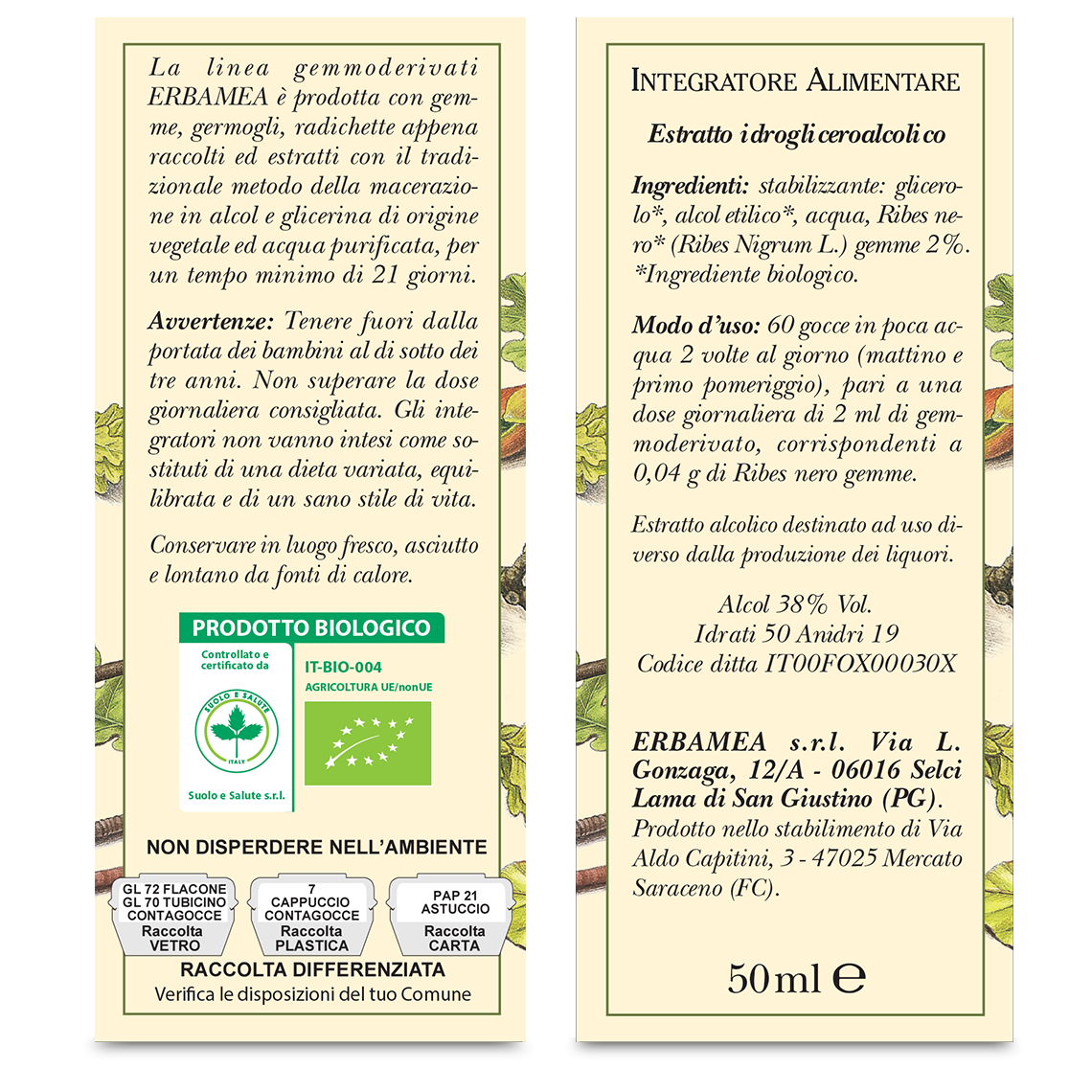 L'erbolario Integratore Ribes Nigrum Saldi