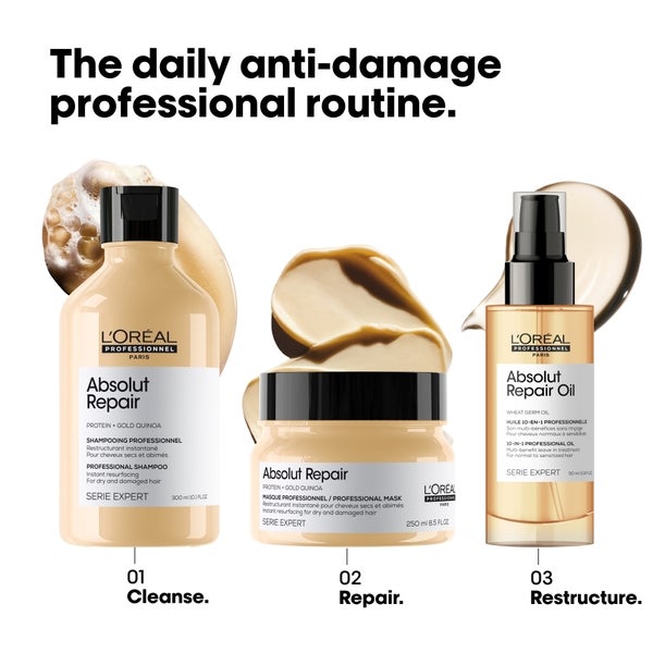Lu0027Oréal Professionnel Olio Leave in Serie Expert Absolut Repair 10 in 1 for Dry and Damaged Hair L’Oréal Professionnel 90ml Spedizione Gratuita