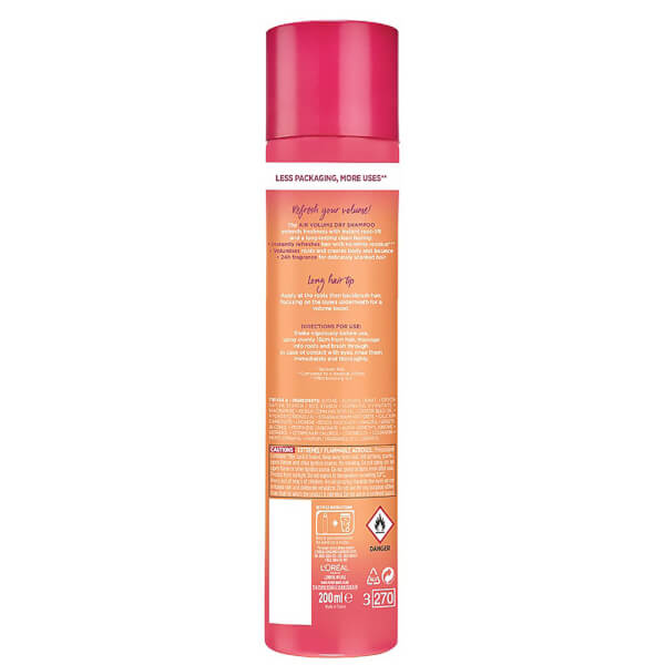Lu0027Oréal Paris L'Oréal Paris Elvive Dream Lengths Air Volume Cleansing Dry Shampoo 150ml Affare Del Giorno