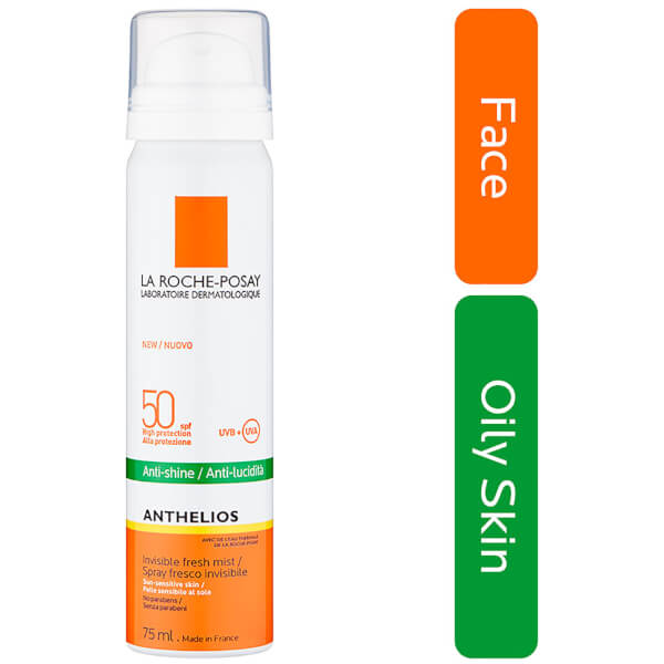 La Roche-Posay La Roche-Posay Anthelios Anti-Shine Sun Protection Invisible SPF50+ Face Mist 75ml 2025