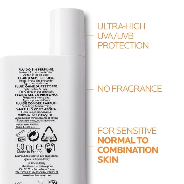 La Roche-Posay La Roche-Posay Anthelios UVMune 400 Invisible Fluid SPF50+ Crema solare 50ml Vendita