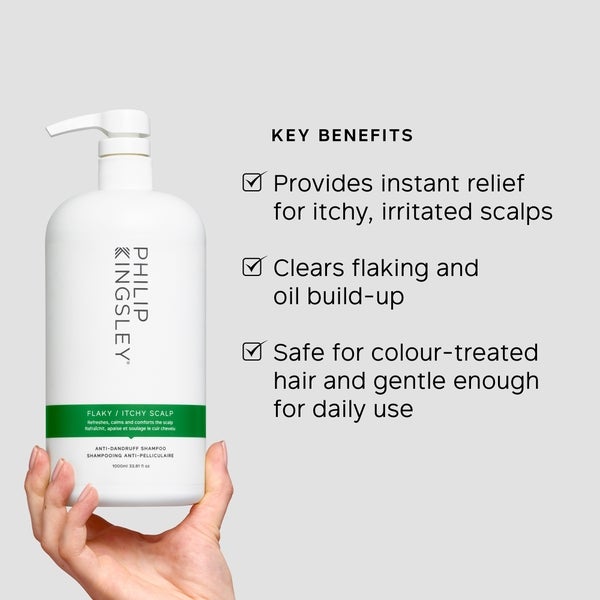 Philip Kingsley Philip Kingsley Flaky Itchy Scalp Shampoo 1000ml - (del valore di £ 88.00) Vendita Economica