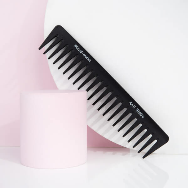 brushworks brushworks HD Pettine antistatico a denti larghi Nuova