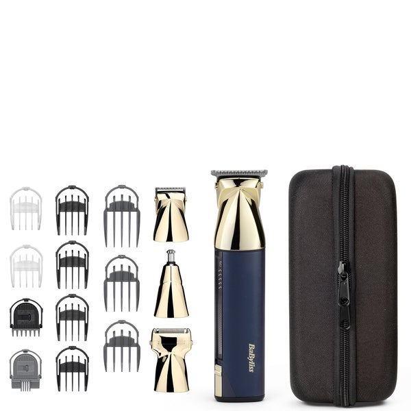 BaByliss BaByliss Super-X Metal Series 15-in-1 Multi Trimmer - Blue Spedizione Gratuita