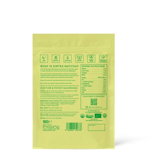 DIRTEA DIRTEA Matcha Super Blend 180g Sconto