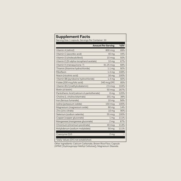 The Nue Co. The Nue Co. Men's Multi Vitamin Capsules (30 Capsules) Vendite Flash