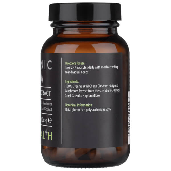 KIKI Health KIKI Health Organic Chaga Extract Mushroom (60 Vegicaps) Nuova