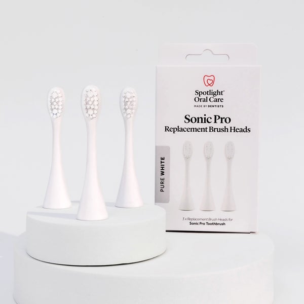 Spotlight Oral Care Spotlight Oral Care Sonic Pro Pure White Replacement Heads Duty-free