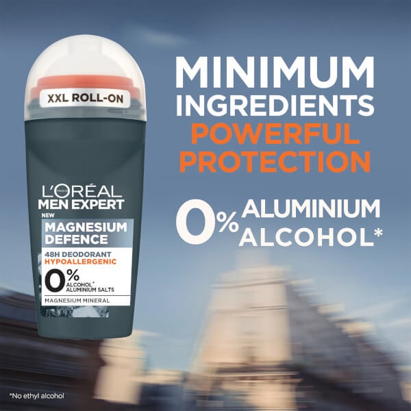 Lu0027Oréal Paris Men Expert L'Oréal Paris Men Expert Magnesium Defence Hypoallergenic 48 Hour Roll-On Deodorant 50ml Sconto di tempo limitato
