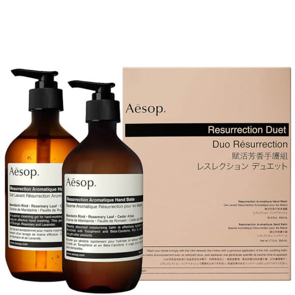 Aesop Aesop Resurrection Hand Cleanser and Balm Duet 50% di sconto con spedizione gratuita