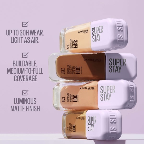 Maybelline Maybelline Super Stay up to 30H Lumi-Matte Foundation 35ml (Various Shades) Vendite stagionali