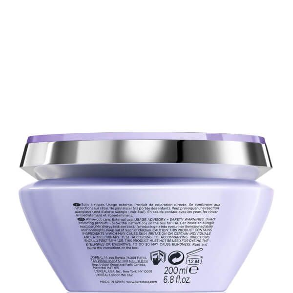 Kerastase Kérastase Blond Absolu Masque Ultra Violet maschera nutriente anti-ingiallimento 200 ml Ultimi tre giorni