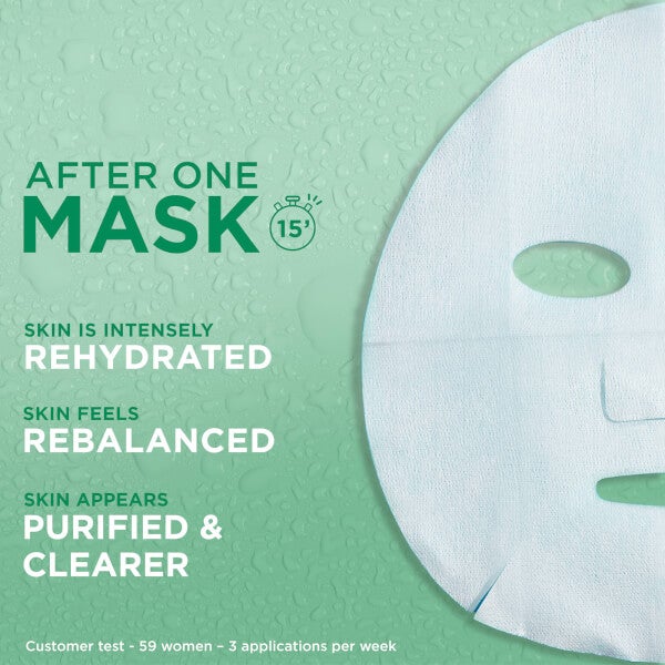 Garnier Garnier Moisture Bomb Green Tea Hydrating Face Sheet Mask for Combination Skin 32g 2025