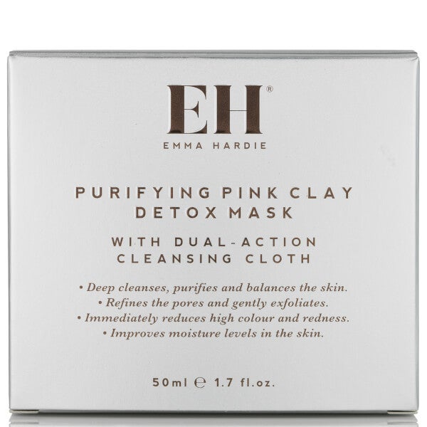 Emma Hardie Emma Hardie maschera purificante detox all'argilla rosa con panno detergente a doppia azione Outlet