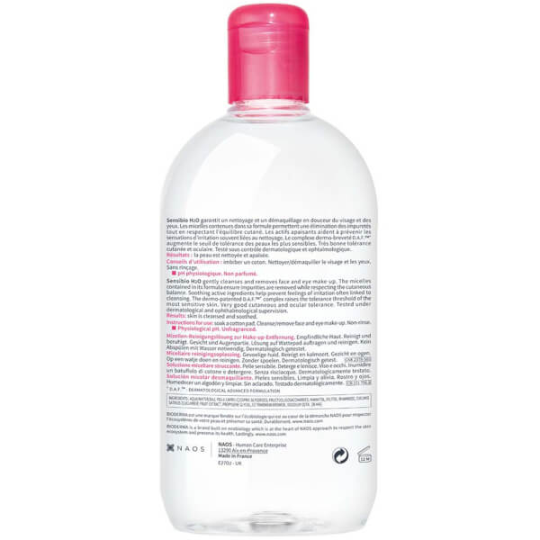 Bioderma Bioderma Sensibio H2O Acqua micellare detergente e struccante Pelle sensibile Ultimi due giorni