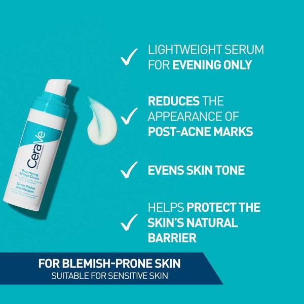 CeraVe CeraVe Resurfacing Retinol Serum con Ceramidi e Niacinamide per pelli con imperfezioni 30ml Ritorno libero