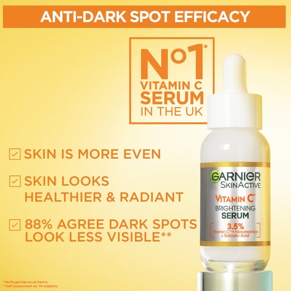 Garnier Garnier 3.5% Vitamin C Niacinamide Salicylic Acid Brightening and Anti Dark Spot Serum 30ml Rilascio limitato