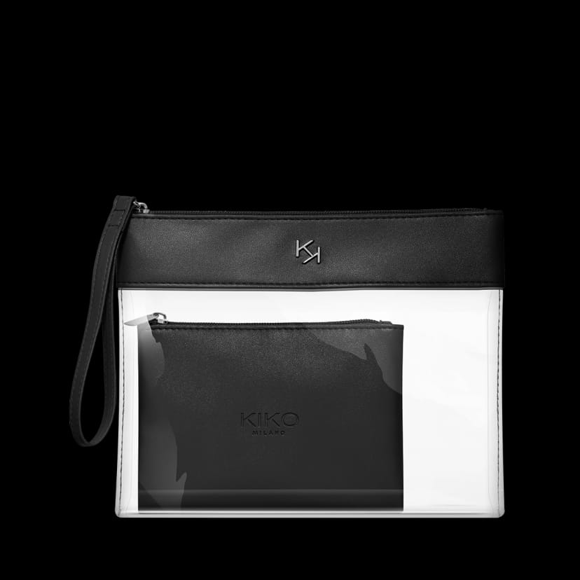 Kikocosmetics transparent beauty case Smaltimento dello stoccaggio