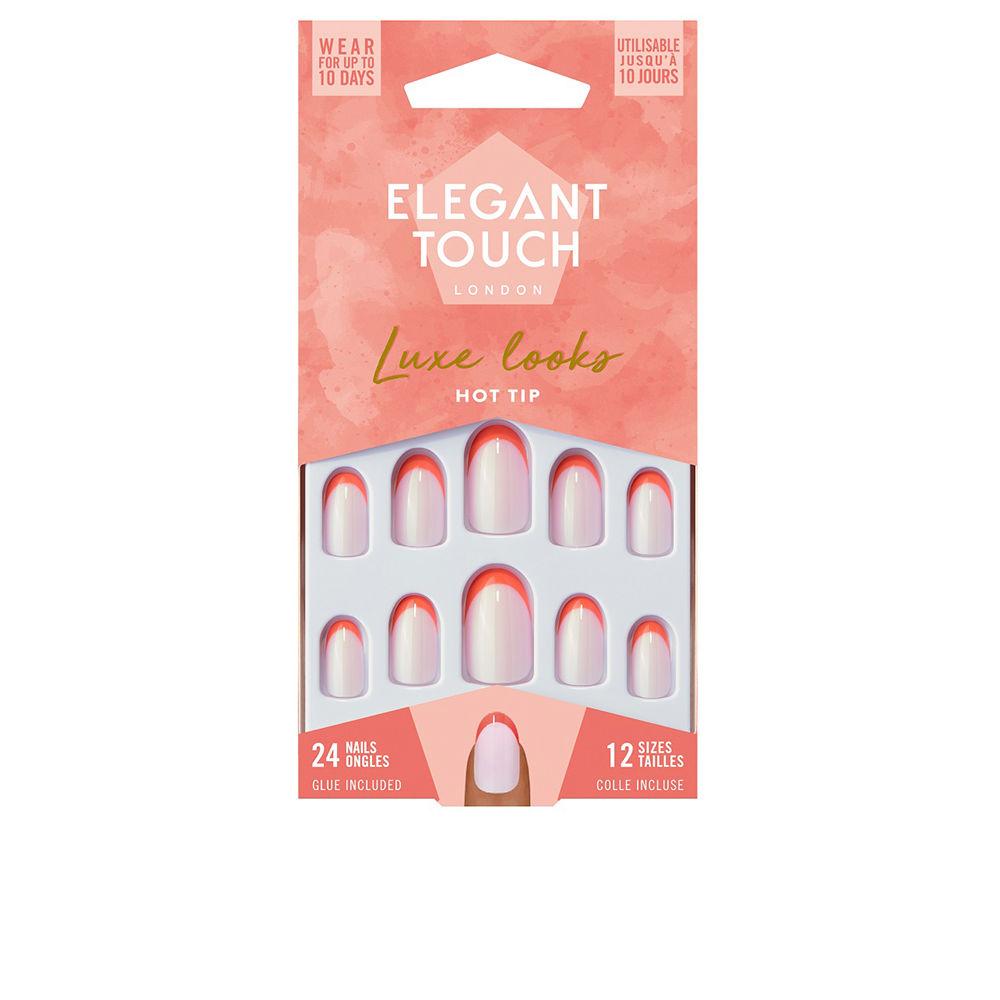 Elegant Touch LUXE LOOKS 24 nails with glue oval limited ed