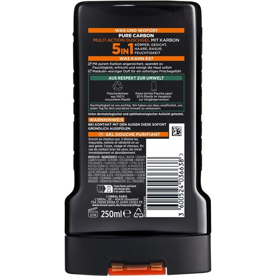 L'Oréal Paris Men Expert Gel doccia Gel doccia Carbon Clean 5 in 1 Negozi Online
