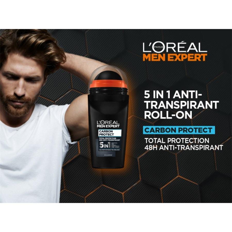L'Oréal Paris Men Expert Deodoranti Carbon Protect Deodorant Roll-On 4in1 Prezzo Ridotto