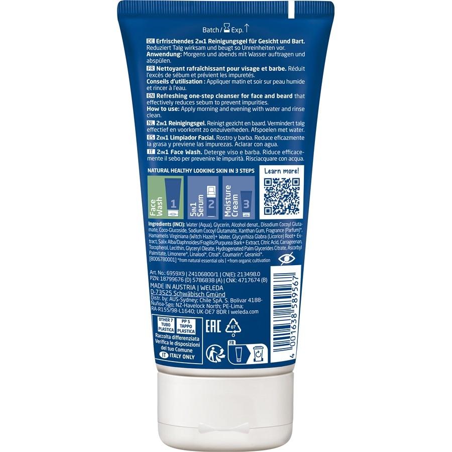 Weleda Pulizia del viso FOR MEN 2in1 Face Wash Only for today