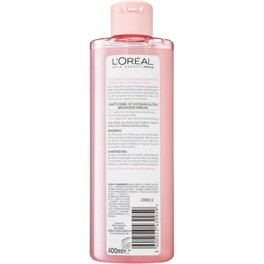 L’Oréal Paris Cura idratante Prezioso tonico per il viso ai fiori Offerta speciale della fabbrica