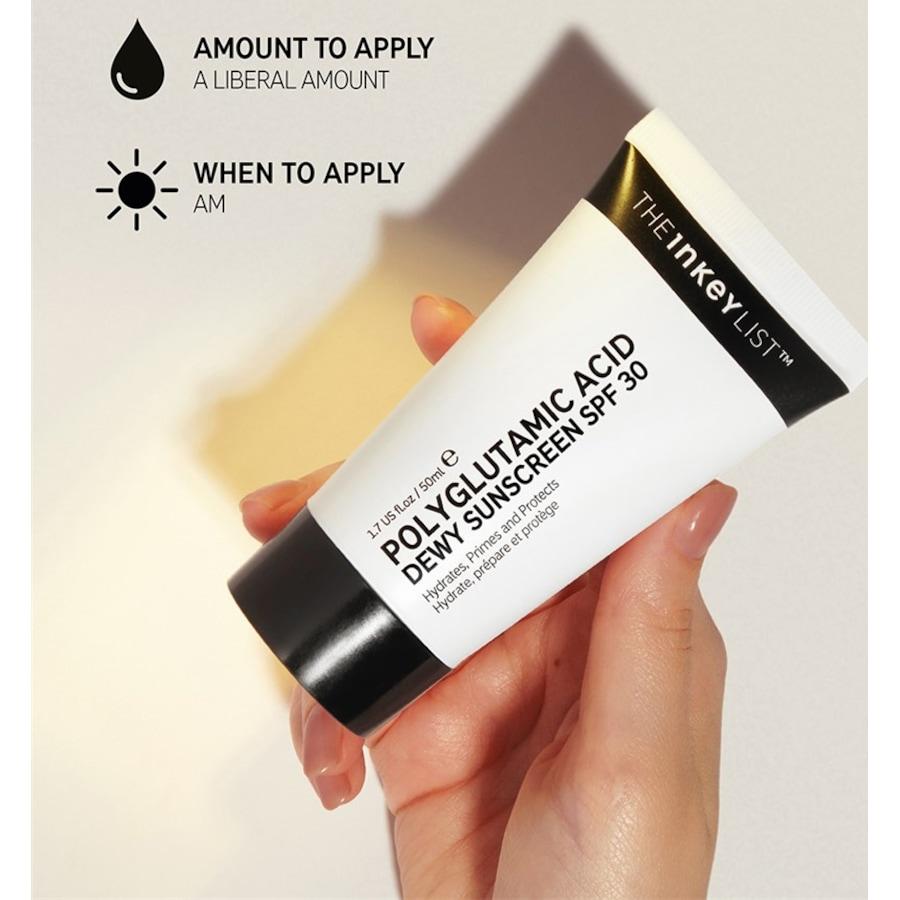 The INKEY List Crea solare e protezione Polyglutamic Acid Dewy Sunscreen SPF30 Sconto di tempo limitato