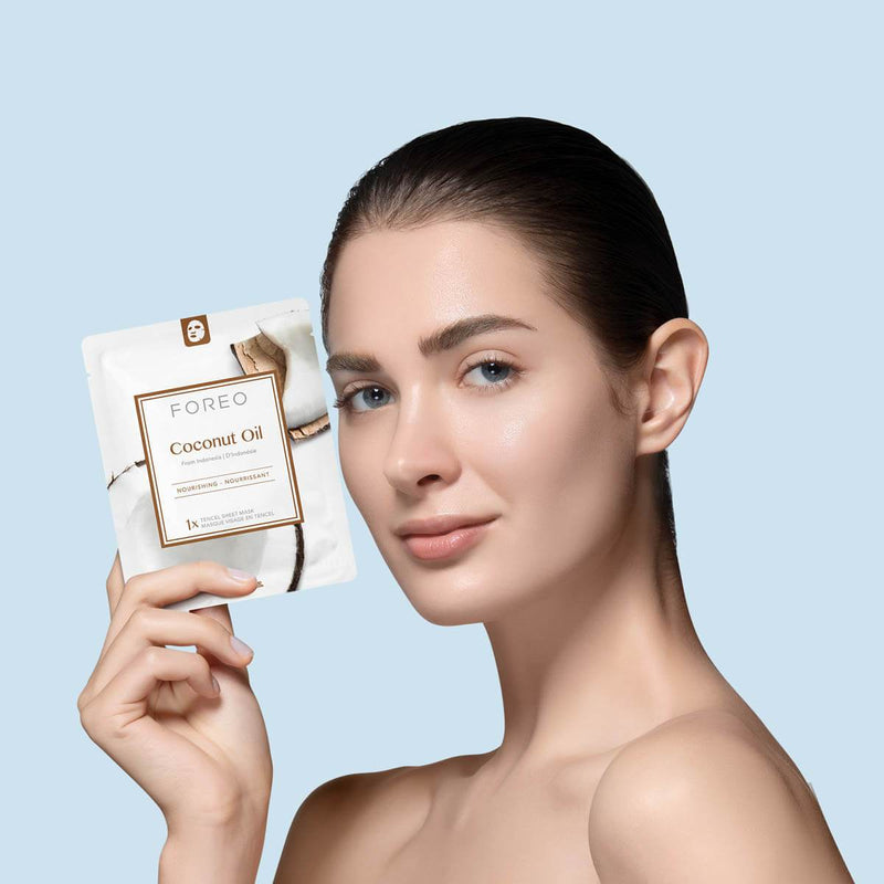 FOREO Coconut Oil Nourishing Sheet Mask Comprane uno, ottenene uno gratis