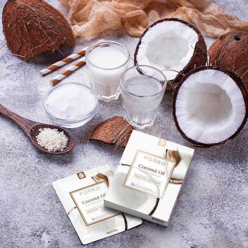 FOREO Coconut Oil Nourishing Sheet Mask Comprane uno, ottenene uno gratis