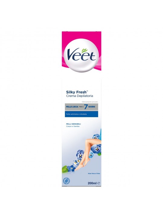 Veet Crema Depilatoria Corpo Pelli Sensibili Silk & Fresh Technology