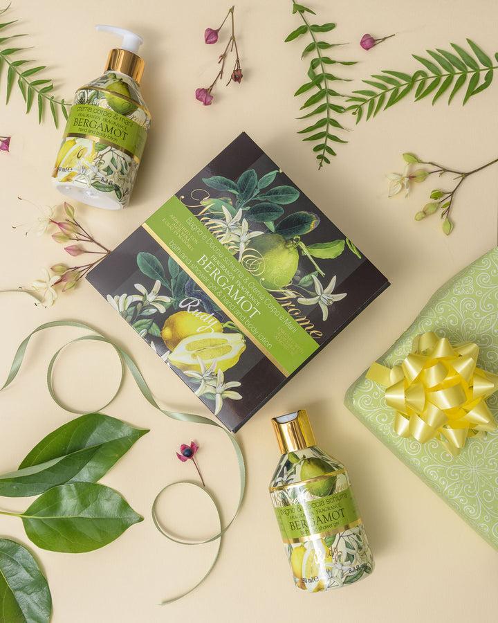 Rudy Profumi Scatola regalo con Crema Corpo & Mani + Bagno & Doccia Schiuma 250 mLNature&AromeLinea Bergamot Qualità Garantita