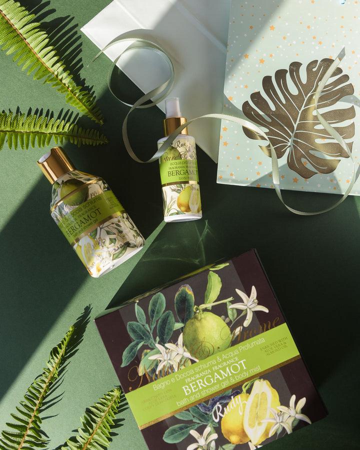 Rudy Profumi Scatola regalo con Bagno & Doccia Schiuma 250 mL + Acqua Profumata 100 mLNature&AromeLinea Bergamot Promozione Limitata