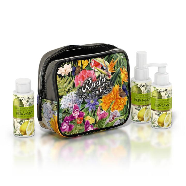Rudy Profumi Pochette con Bagno & Doccia Schiuma Crema Corpo Acqua Profumata 100 mLNature&AromeLinea Bergamot Esporta salva