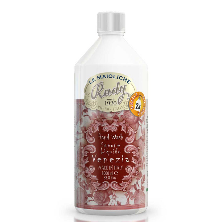 Rudy Profumi Ricarica sapone liquido mani da 1000 mLlimone dolce lampone e ambraLinea Venezia Grandi sconti